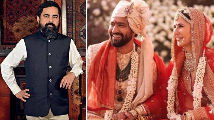 katrina kaifs amd vicky kaushals wedding dress and ornaments designed by sabyasachi mukherjee katrina kaifs amd vicky kaushals wedding dress and ornaments designed by sabyasachi mukherjee