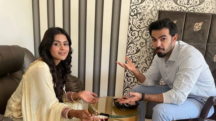 Priyanka Chaudhary Karan V Grover share lunch-time fun with Udaariyaan family bmm Priyanka Chaudhary Karan V Grover share lunch-time fun with Udaariyaan family bmm