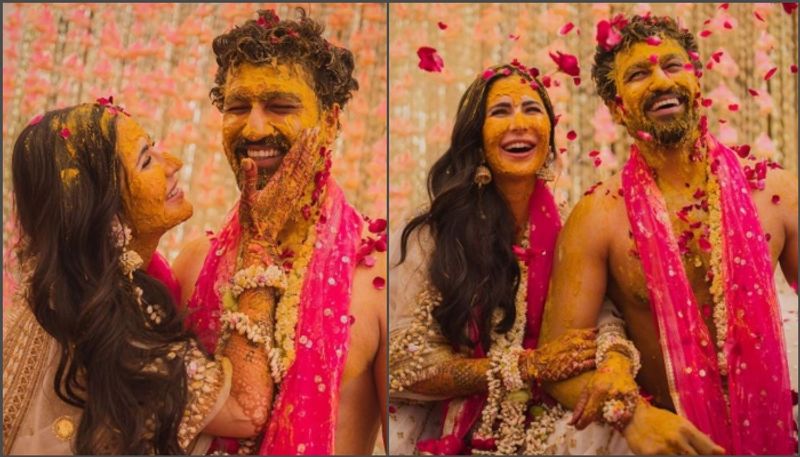 Katrina kaif and Vicky Kaushal shares haldi ceremony photos goes super viral BRD