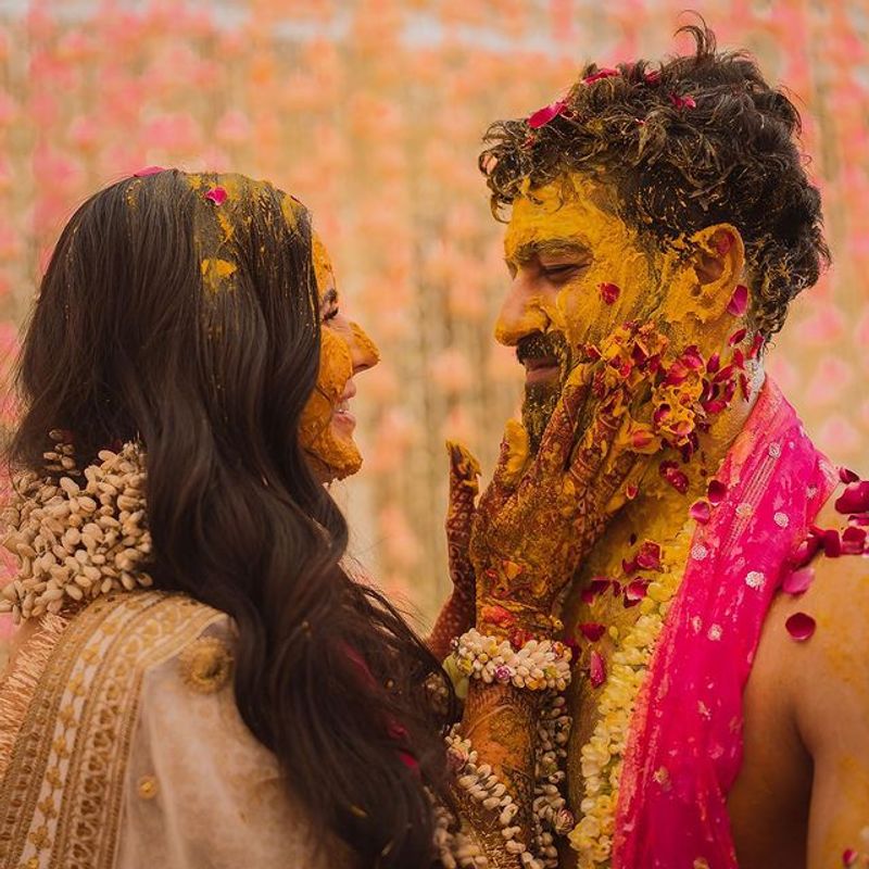 Katrina kaif and Vicky Kaushal shares haldi ceremony photos goes super viral BRD