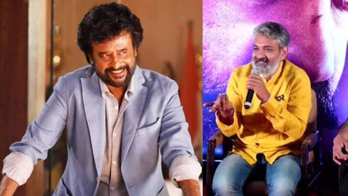 Rajamouli says about working with rajini in rrr press meet Rajamouli says about working with rajini in rrr press meet