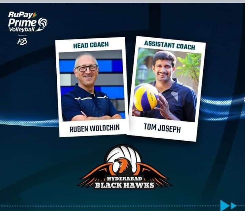 Prime Volleyball League:  Hyderabad Black Hawks ropes Former Indian Captain Tom Joseph as Asst. Coach