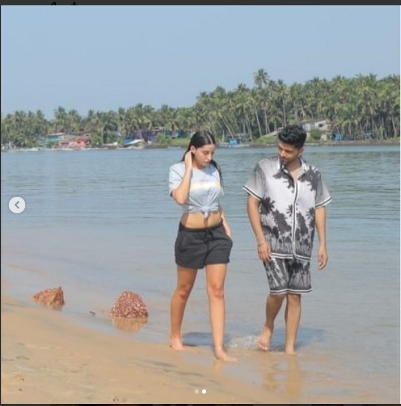 Nora Fatehi Guru Randhawa spotted in Goa on a beach fans ask if they are dating