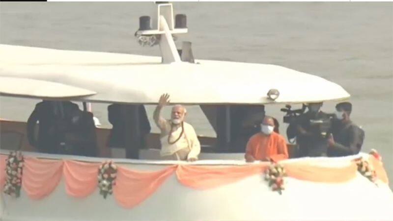 PM Modi takes holy dip in Ganga near Lalita Ghat