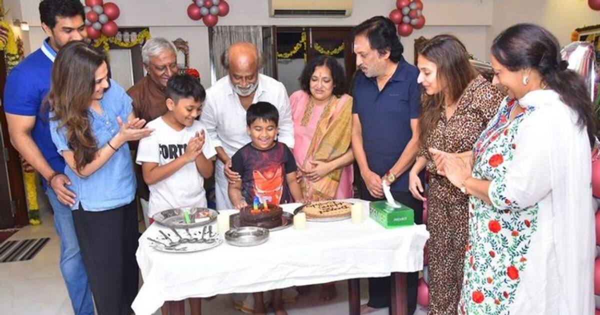 Rajinikanth Birthday Celebration: வேஷ்டி சட்டையில்... குடும்பத்தோடு குதூகலமாக பிறந்தநாள் கொண்டாடிய தலைவர்!