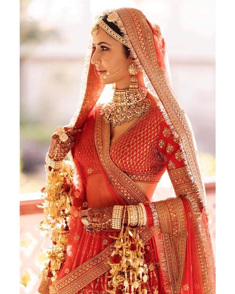 Actress Katrina Kaif oozes royalty in her bridal lehenga new photos goes viral