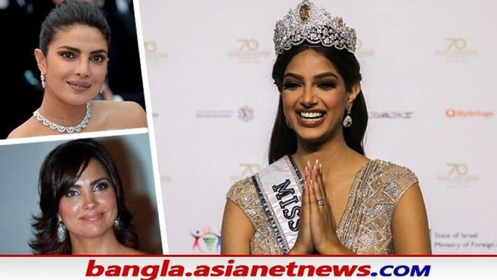 Priyanka Chopra and Lara Dutta wishes Harnaaz Sandhu Priyanka Chopra and Lara Dutta wishes Harnaaz Sandhu