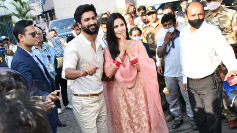 Bollywood Couple  Katrina Kaif and Vicky Kaushal return from honeymoon with big smiles mah