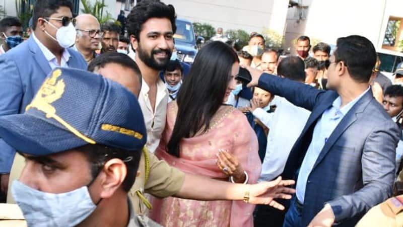Bollywood Couple  Katrina Kaif and Vicky Kaushal return from honeymoon with big smiles mah