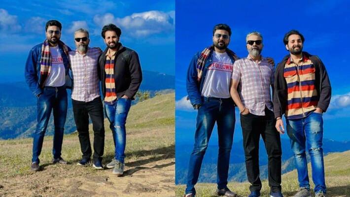 Kudumbavilakku fame kk menon with anand narayan and noobin jhony at wagamon Kudumbavilakku fame kk menon with anand narayan and noobin jhony at wagamon
