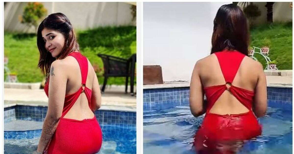 Dharsha Gupta: நீச்சல் குளத்தில்... தண்ணீர் சொட்ட சொட்ட பின்னழகை காட்டி கதிகலங்க வைத்த விஜய் டிவி தர்ஷா குப்தா