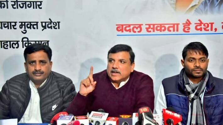 Lucknow : Target BJP; AAP's announcement that it will contest in local body elections in Uttar Pradesh Lucknow : Target BJP; AAP's announcement that it will contest in local body elections in Uttar Pradesh