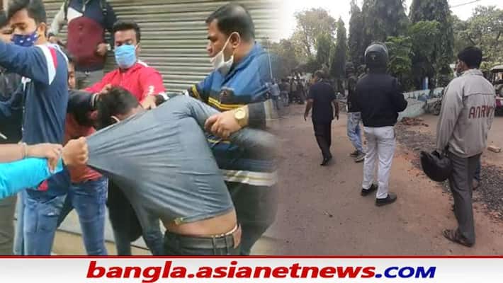 Massive tension in SFI-TMCP clash in Uttarpara Massive tension in SFI-TMCP clash in Uttarpara