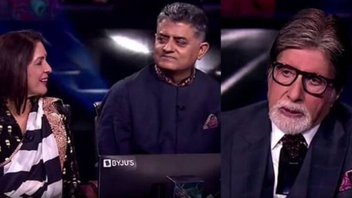 KBC 13 Amitabh Bachchan tells Neena Gupta he lies to Jaya Bachchan every day NTP KBC 13 Amitabh Bachchan tells Neena Gupta he lies to Jaya Bachchan every day NTP