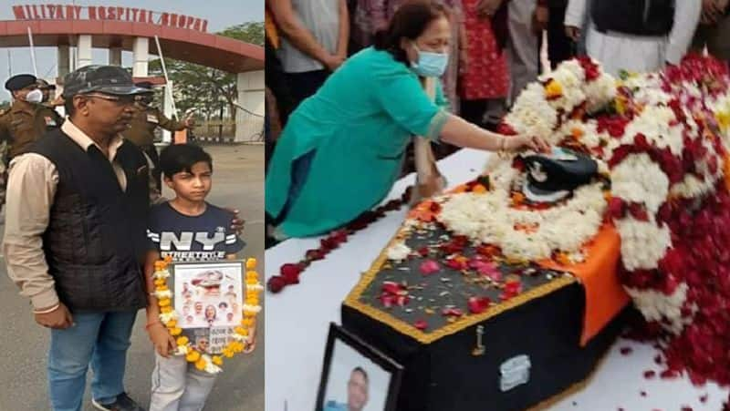 MP Bhopal Group Captain Varun Singh Funeral cremated tributes with military honors Bairagarh Muktidham News and Updates UDT