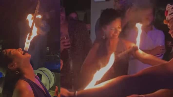 keerthi pandian playing with fire viral video keerthi pandian playing with fire viral video
