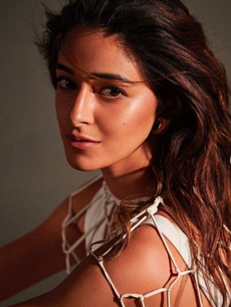 Ananya Panday raises the temperature in white bikini and see through drape for new shoot dpl
