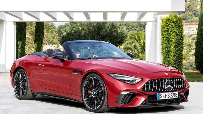Mercedes AMG SL will come with customized luggage bags Mercedes AMG SL will come with customized luggage bags