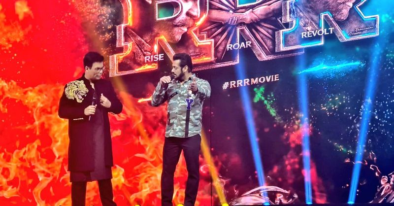 ntr ram charan rajamouli grand entry to rrr mumbai event salman hulchul as guest