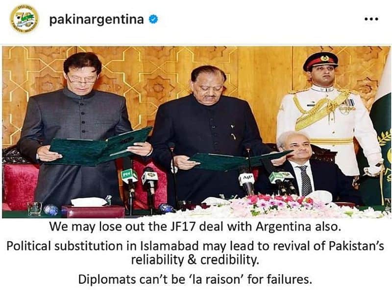 Pakistan embassy in Argentina slams PM Imran Khan, says 'diplomats cannot be blamed for failures'