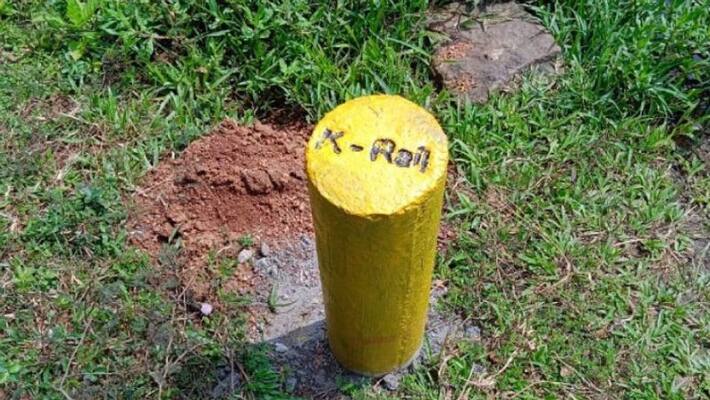 High Court bans installation of boundary stones marked K Rail High Court bans installation of boundary stones marked K Rail