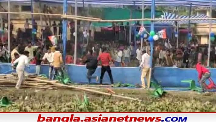 Two groups of TMC quarrels in blood donation camp in Basanti Two groups of TMC quarrels in blood donation camp in Basanti