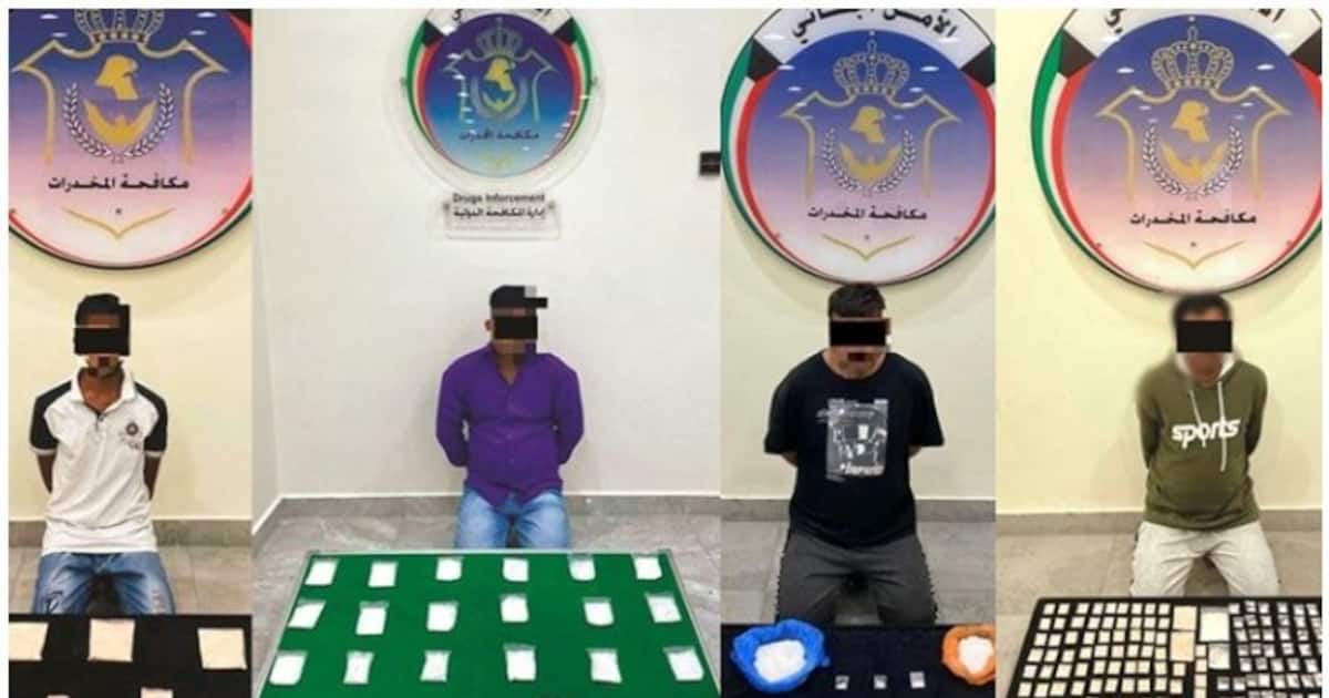 Gulf News മയക്കുമരുന്നുമായി നാല് പ്രവാസികളെ അറസ്റ്റ് ചെയ്‍തു four