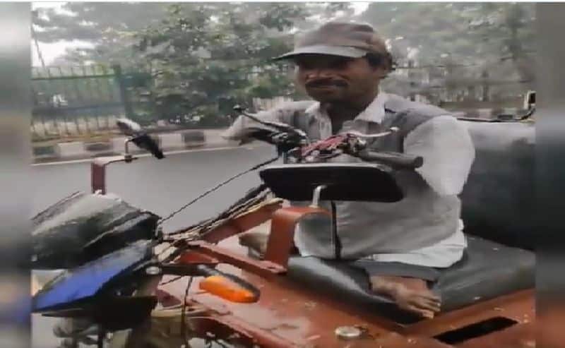 anand mahindra impressed by a man who dont think about his disabilities