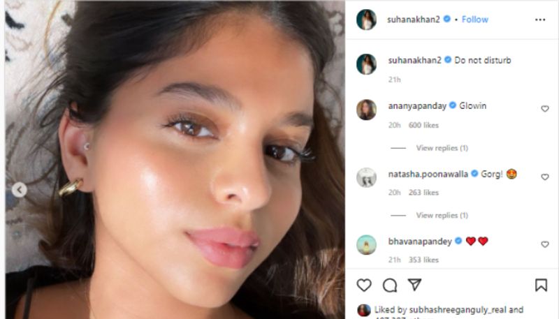 After a month Suhana Khan return to instagram in the mood of do not disturb BRD