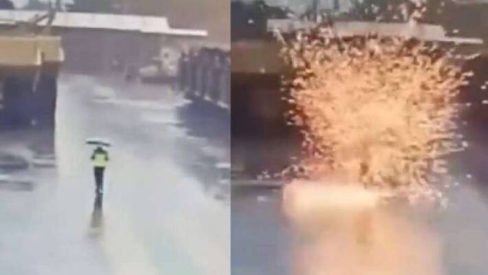 lightning strikes on man jaw dropping moment was caught on camera akb lightning strikes on man jaw dropping moment was caught on camera akb