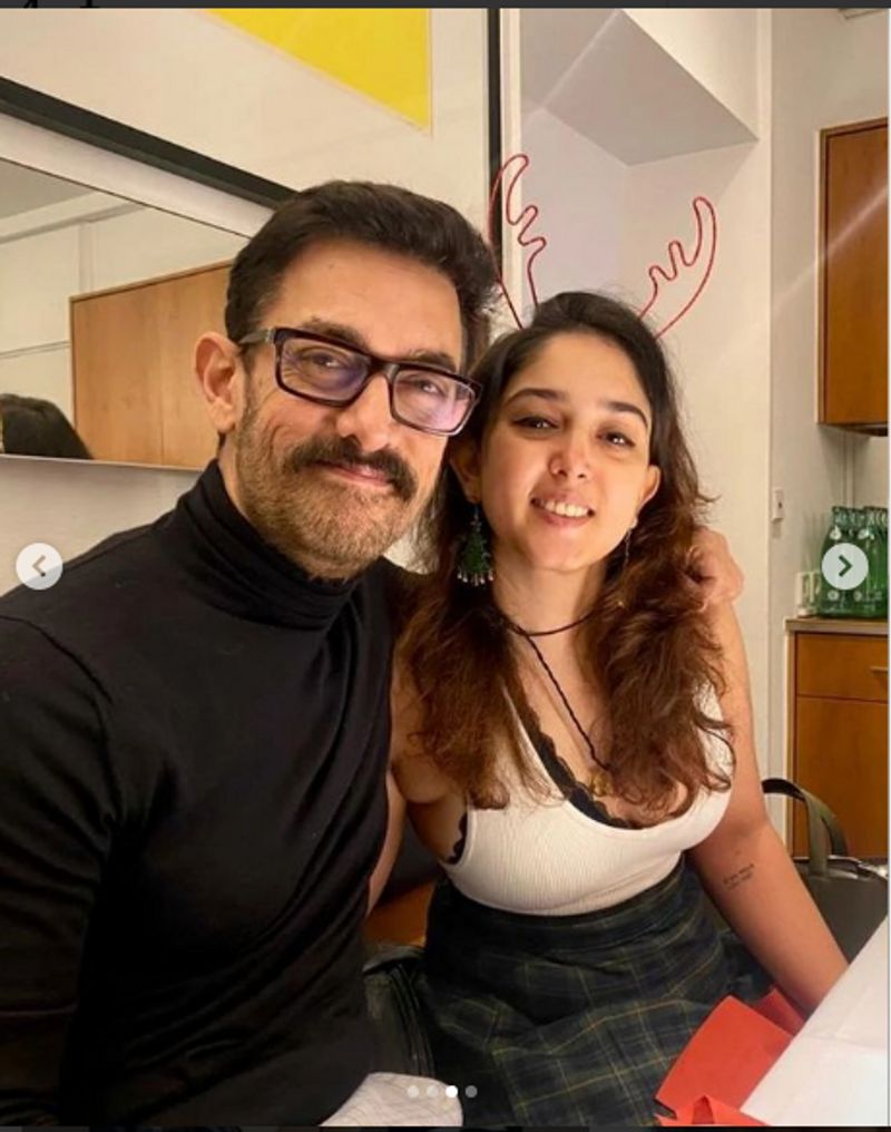 Aamir Khan celebrates Christmas with daughter Ira Khan