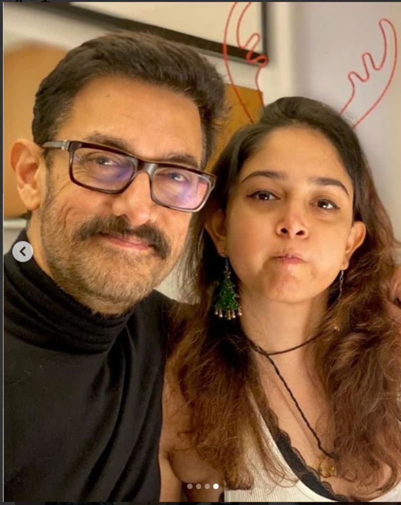 Aamir Khan celebrates Christmas with daughter Ira Khan
