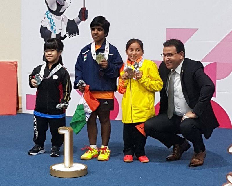 17 year old girl wins gold at the Asian Para Badminton Championship