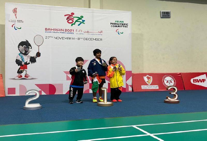 17 year old girl wins gold at the Asian Para Badminton Championship