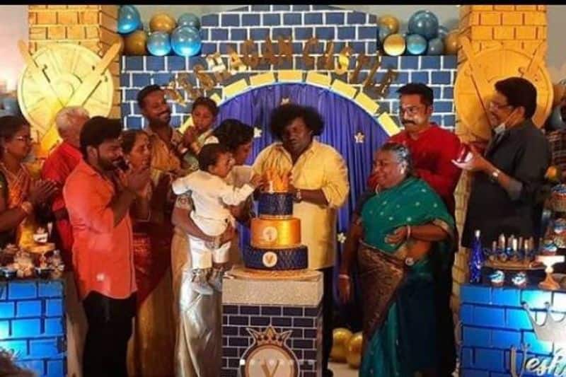 Tamil cinema celebrities attend yogibabu son birthday function