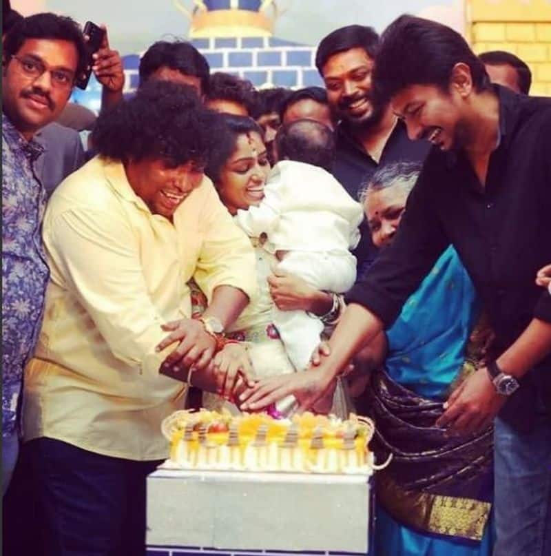 Tamil cinema celebrities attend yogibabu son birthday function