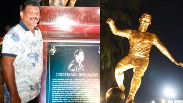 Cristiano Ronaldo statue inaugurated by goa bjp government create political controversy spb Cristiano Ronaldo statue inaugurated by goa bjp government create political controversy spb