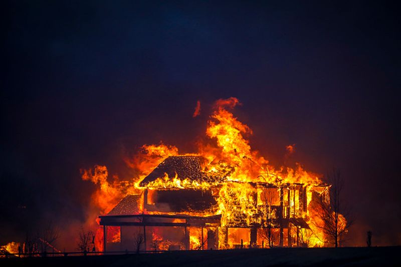 600 houses were destroyed by Wildfires and 25000 people evacuated in colorado