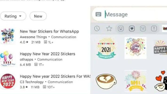 How to send Happy New Year stickers on WhatsApp, Instagram, check details here How to send Happy New Year stickers on WhatsApp, Instagram, check details here