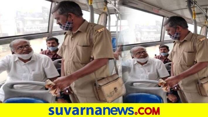 BJP Leaders S Suresh kumar travels in bmtc bus Bengaluru mah BJP Leaders S Suresh kumar travels in bmtc bus Bengaluru mah