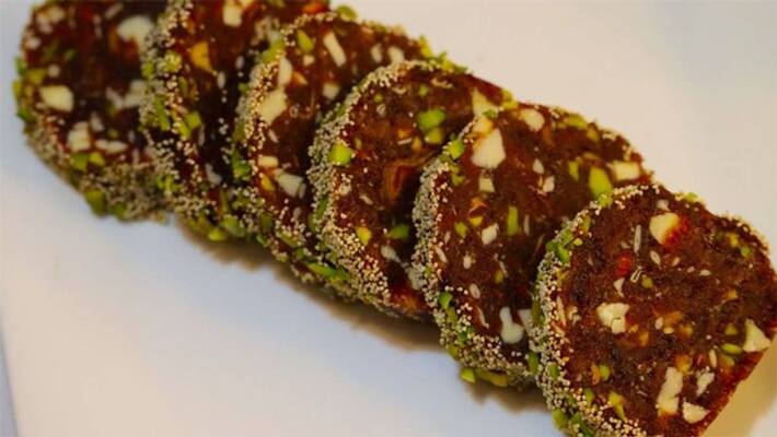 Happy New Year 2022: try this no sugar healthy and tasty dates burfi, see recipe dva Happy New Year 2022: try this no sugar healthy and tasty dates burfi, see recipe dva
