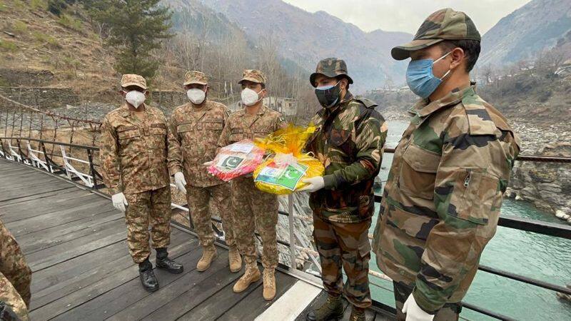 Indian Armys Exchange Of Sweets With Pak and China Soldiers