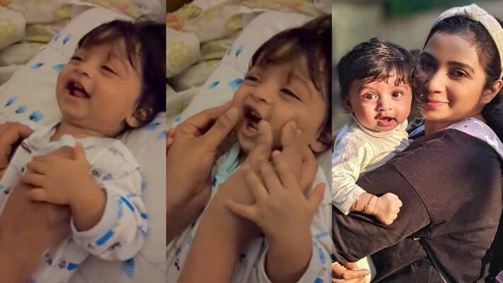 shreya ghoshal share cute video of son Devyaan laughing and wishing happy new year 2022 KPJ shreya ghoshal share cute video of son Devyaan laughing and wishing happy new year 2022 KPJ