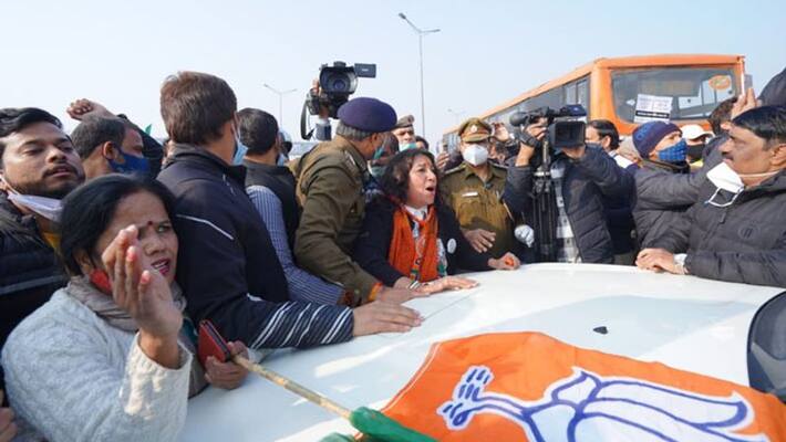Delhi Excise Policy, BJP's protest, National Highway jammed KPA Delhi Excise Policy, BJP's protest, National Highway jammed KPA
