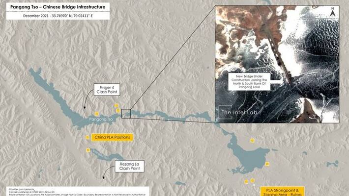 China speeds up construction of new bridge on Pangong Tso lake gvd China speeds up construction of new bridge on Pangong Tso lake gvd