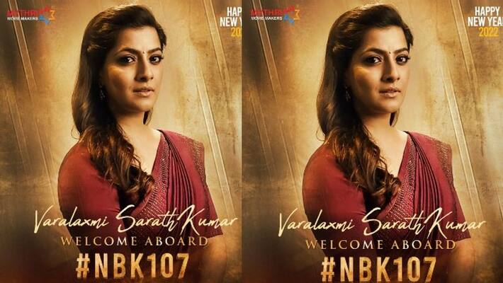 varalaxmi sharathkumar play powerfull role in balayya nbk 107 varalaxmi sharathkumar play powerfull role in balayya nbk 107
