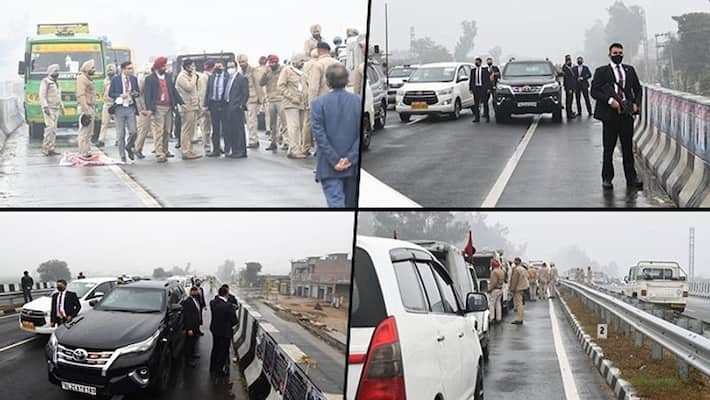 Security breach' during PM Modi's visit to Punjab, road blocked by