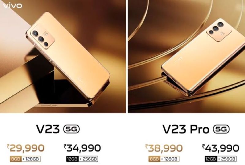 Vivo V23 Pro 5G and Vivo V23 5G flagship phones launched in India their color changes automatically