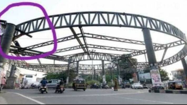 sk sajeesh dyfi leader mocks k sudhakaran with picture of kottayam skywalk sk sajeesh dyfi leader mocks k sudhakaran with picture of kottayam skywalk