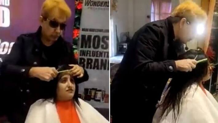 Jawed Habib video goes viral spitting woman cutting hair kpn Jawed Habib video goes viral spitting woman cutting hair kpn